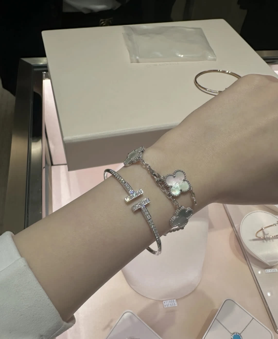 Van Cleef & Arpels Alhambra White Gold Bracelet